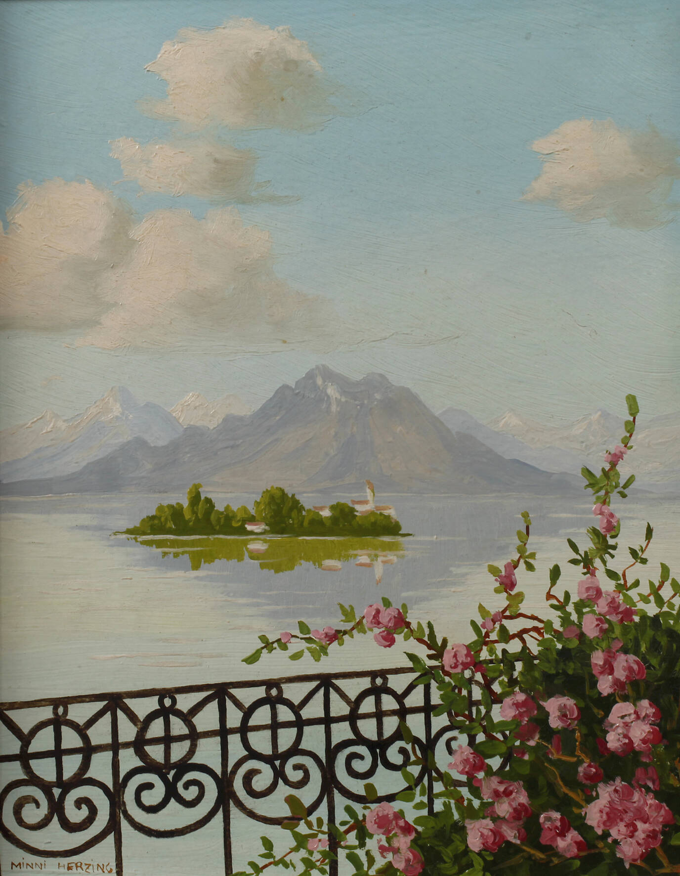 Minni Herzing, Blick auf die Fraueninsel