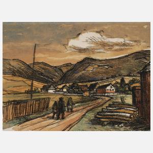 Rosso Hugo Majores, "Thüringer Landschaft"