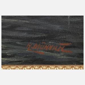 Hans Münnich, Segelboot auf dem See