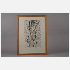 Prof. Wilhelm Rudolph, Stehender Akt