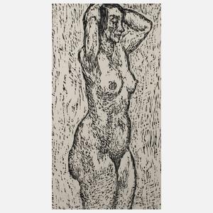 Prof. Wilhelm Rudolph, Stehender Akt