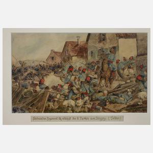 Hermann Sattler, Paar Schlachtenszenen