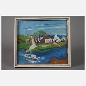 Prof. Heinz Werner, "An der Gauernitzer Fähre"