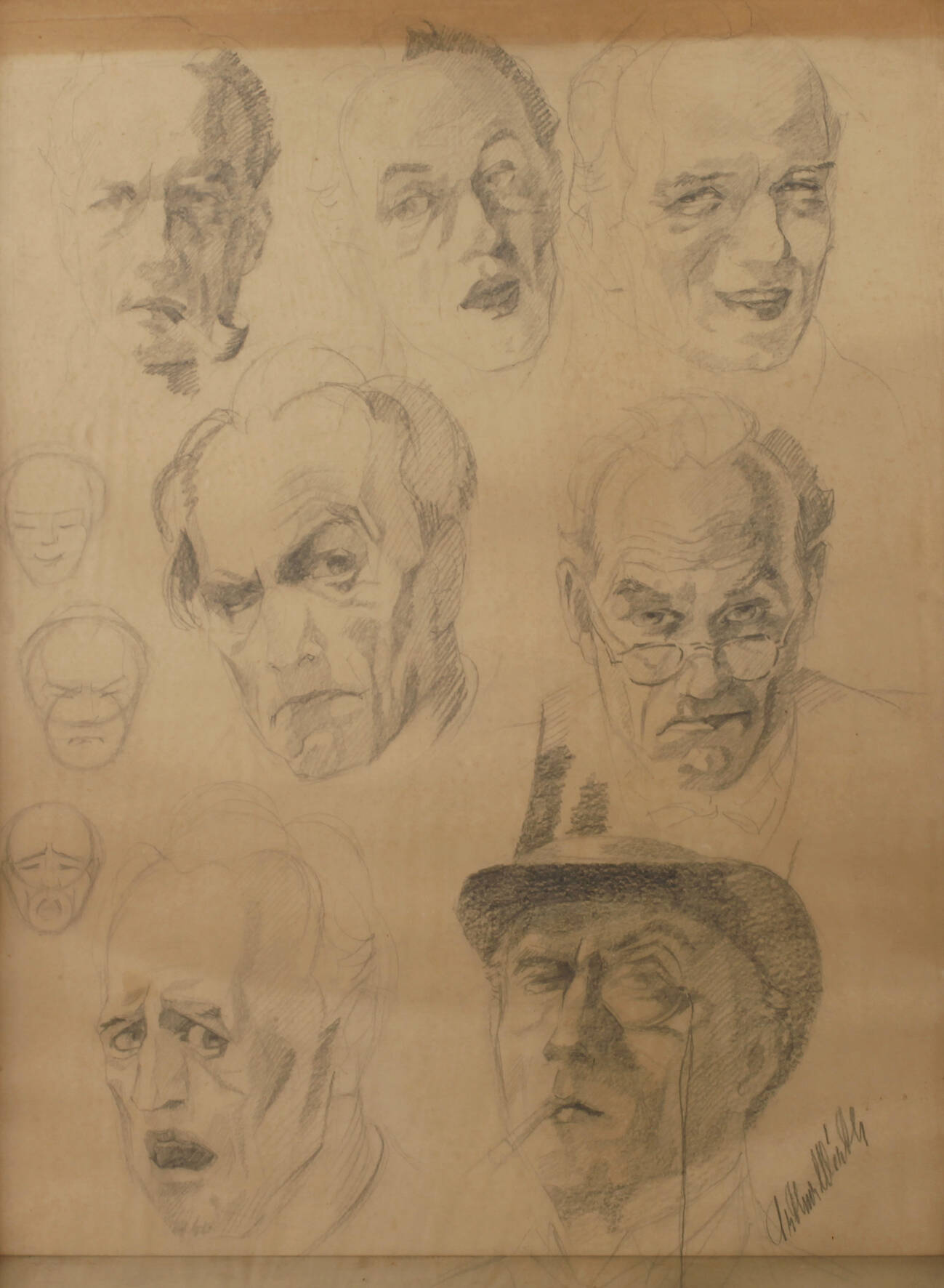 Arthur Wirth, Kopfstudien