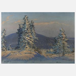Richard Sachs, Fichten in Winterlandschaft