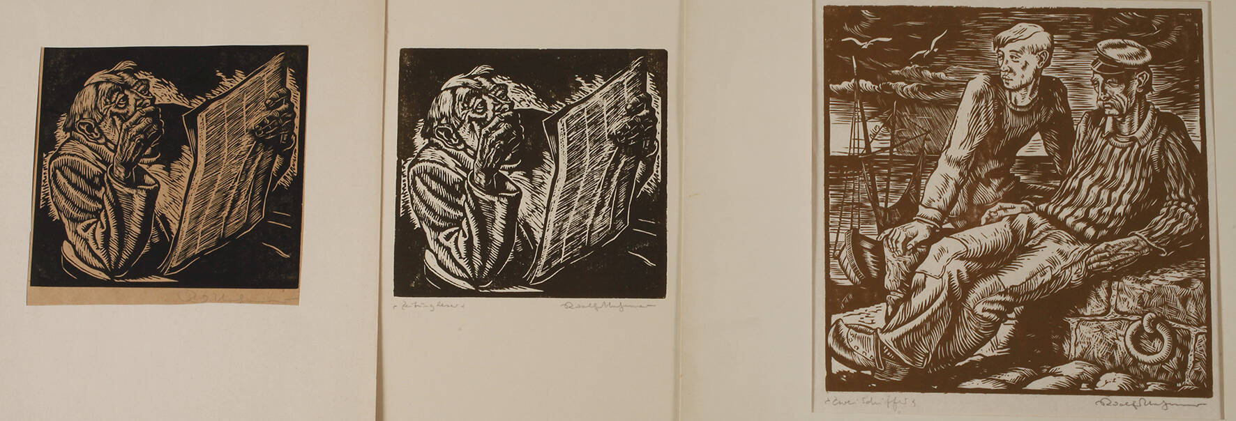 Rudolf Nehmer, Konvolut Holzschnitte