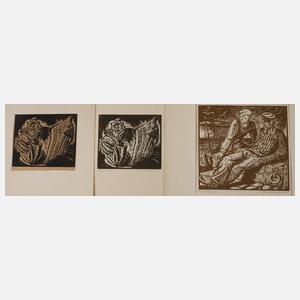 Rudolf Nehmer, Konvolut Holzschnitte