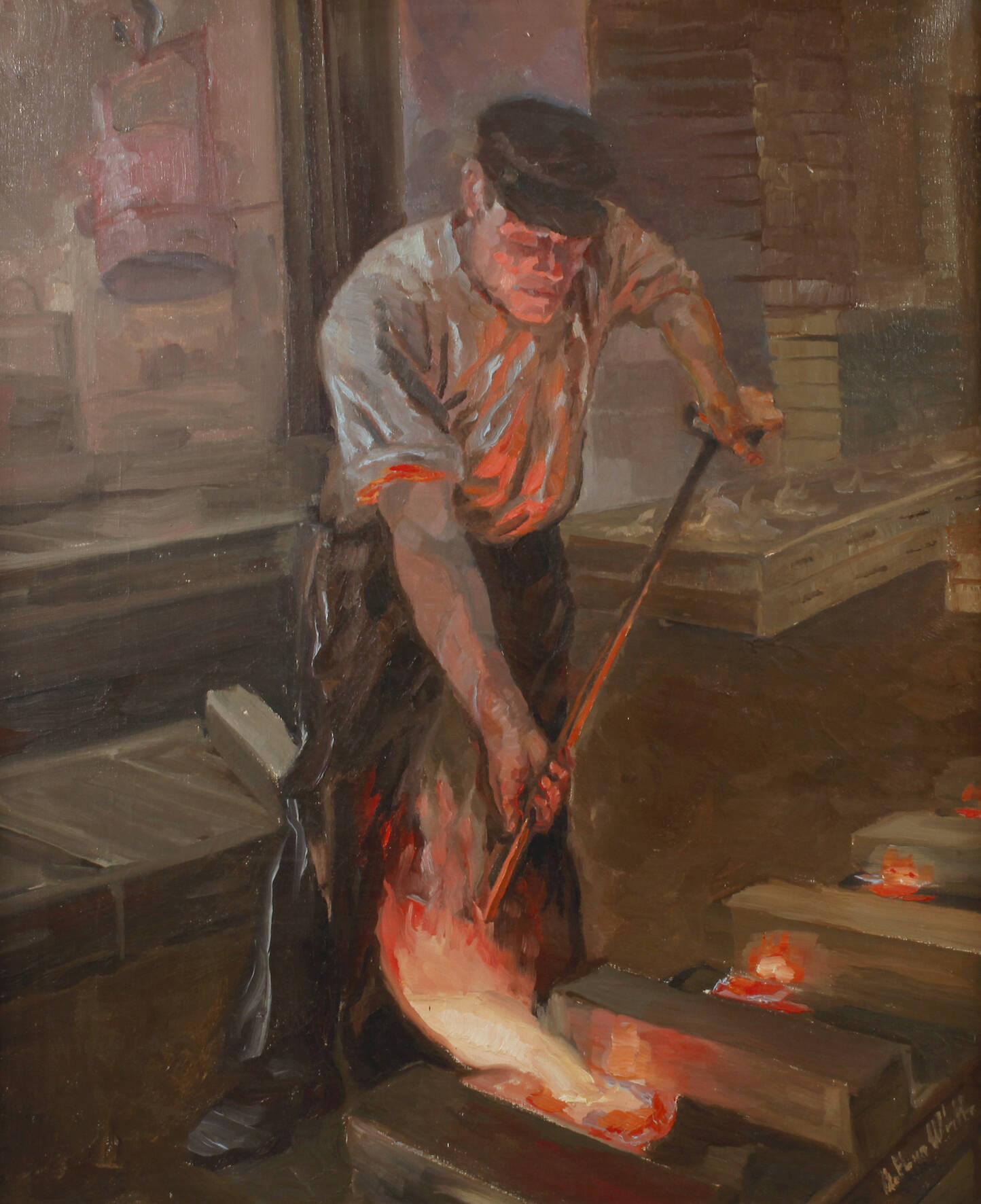 Arthur Wirth, Stahlwerker