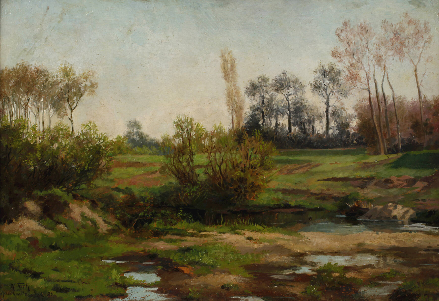 Prof. Kurt Tuch, Auenlandschaft bei Leipzig