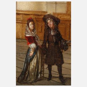 Isaac van Nickelen, attr., Kircheninterieur St. Bravo in Haarlem