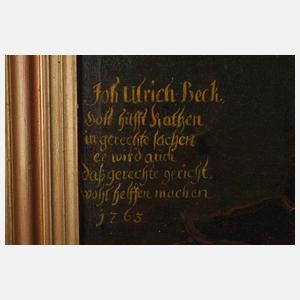 Portrait des Johann Ulrich Beck