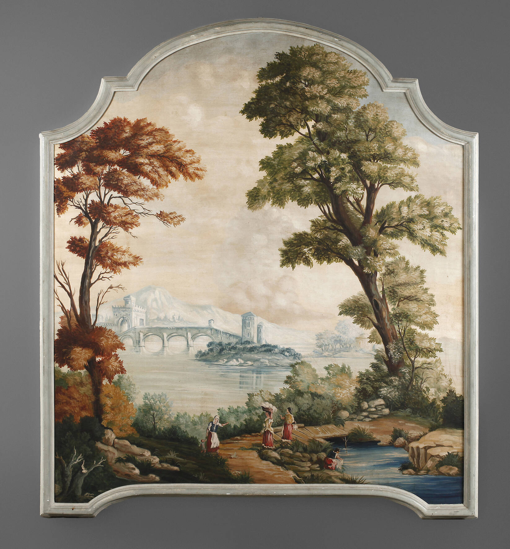 Supraporte mit mediterraner Landschaft