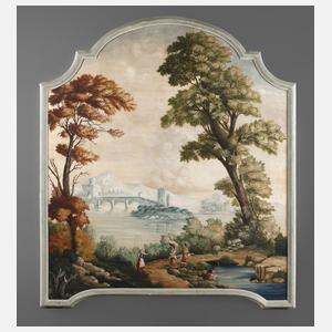 Supraporte mit mediterraner Landschaft