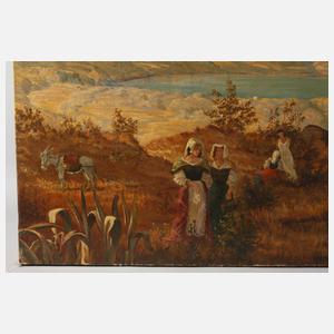 Oswald Achenbach, attr., Sommertag am Nemisee