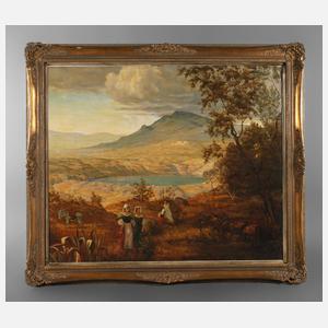 Oswald Achenbach, attr., Sommertag am Nemisee