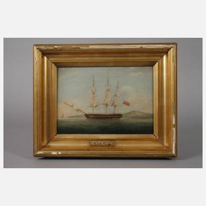 Nicholas Condy, attr., Auslaufender Dreimaster