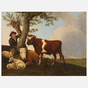 Elisabeth Wilhelmina van der Does, attr., Hirtenlandschaft