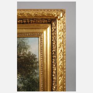 C. Dulac, Wanderer am Flussufer