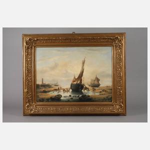 Alfred Thompson Gobert, attr., Küstenszene