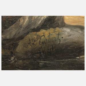 Alfred Thompson Gobert, attr., Küstenszene
