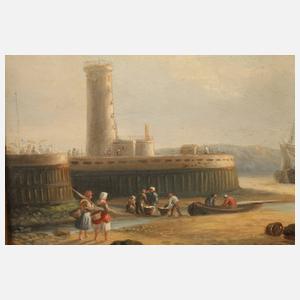 Alfred Thompson Gobert, attr., Küstenszene