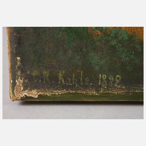 Ansicht Kahla mit Porzellanfabrik