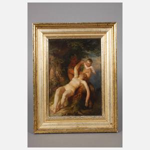 Prof. Eugen Klimsch, attr., Faun und Nymphe