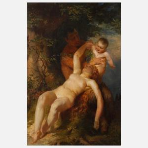 Prof. Eugen Klimsch, attr., Faun und Nymphe