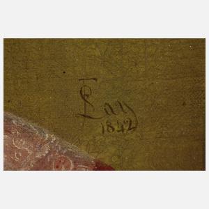 F. Lay, Paar Biedermeierportraits