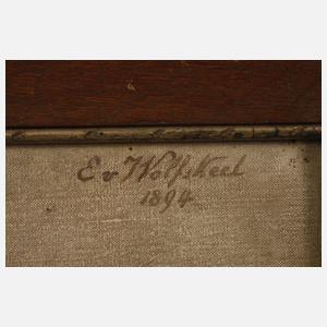 E. v. Wolfskeel, Portrait einer Orientalin