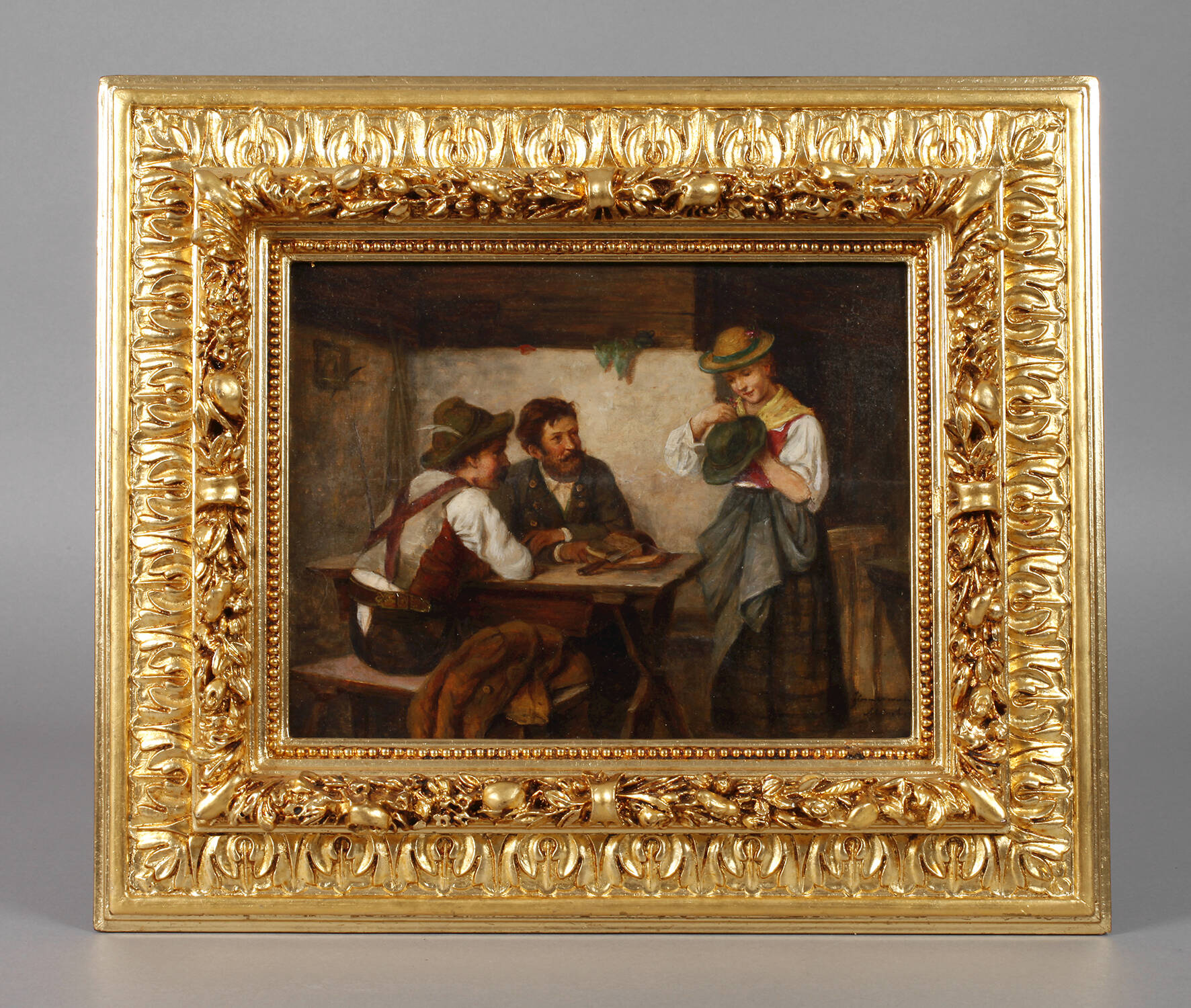 Reinhard Sebastian Zimmermann, attr., "Besuch in Tirol"