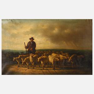 Schäfer in der Dämmerung