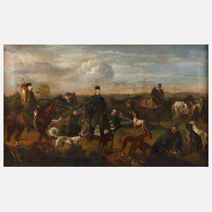 Lettische Jagd mit Zar Alexander I.