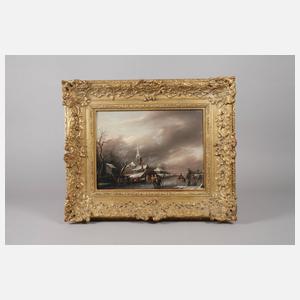 Eisvergnügen vorm Dorf