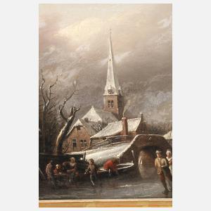 Eisvergnügen vorm Dorf