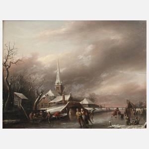 Eisvergnügen vorm Dorf