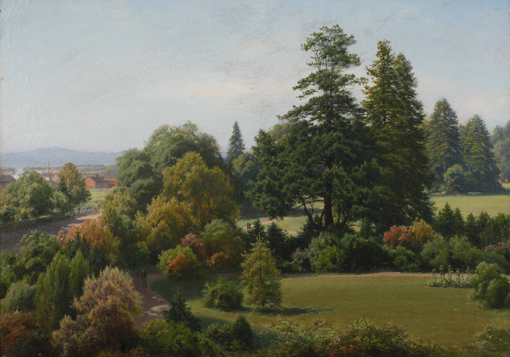 Sommerliche Parklandschaft