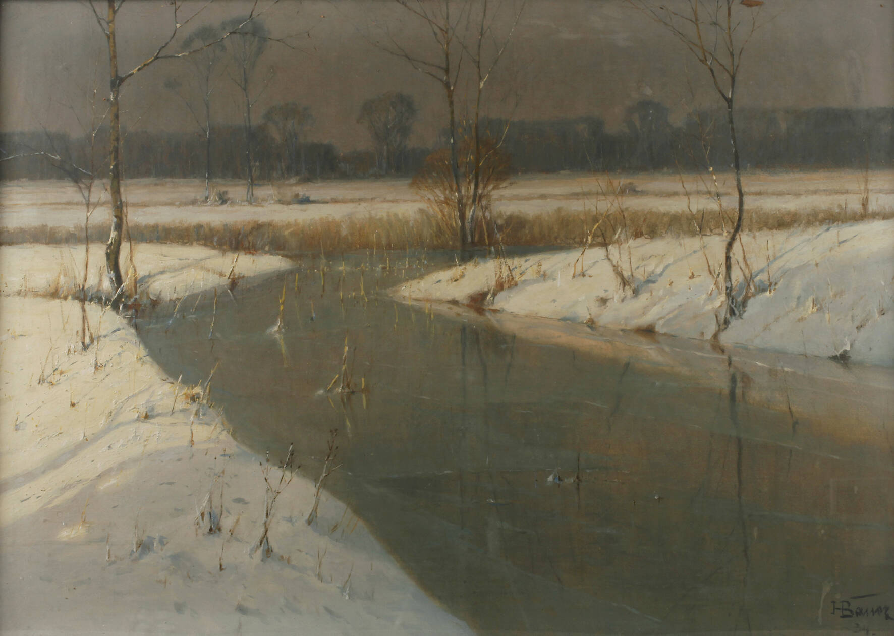 Hans Bauer, Winterabend