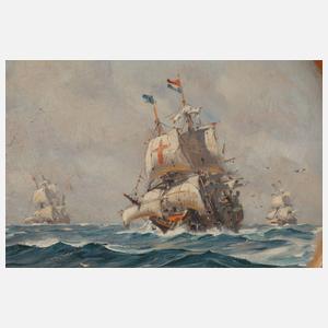 Claus Bergen, Segelschiffe auf hoher See