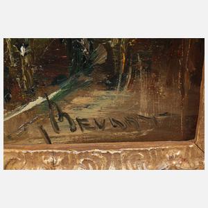 Jan Bévort, Blumenmarkt an einer Gracht