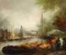 Jan Bévort, Blumenmarkt an einer Gracht