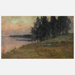 Prof. Franz Bunke, Abend am See