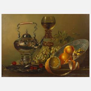 Erzsebet Csurgò, "Stilleben mit Früchten"