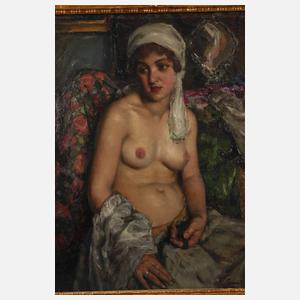 János Czencz, Sinnender Damenakt