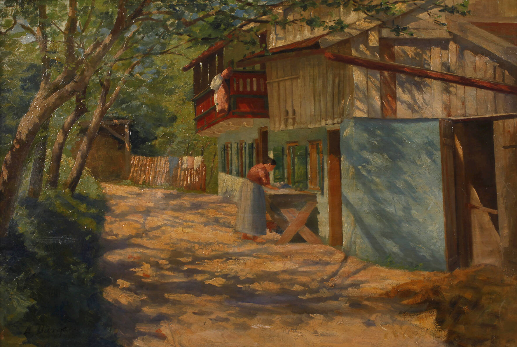 Ernst Dargen, Bauernhofszene