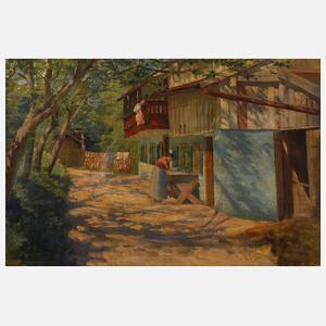 Ernst Dargen, Bauernhofszene