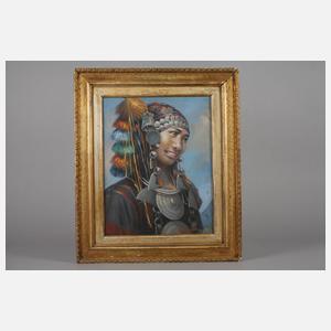 Aung Din, Junge Frau in Tracht