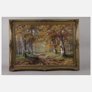 Wilhelm Dohmann, Herbstliches Waldinneres