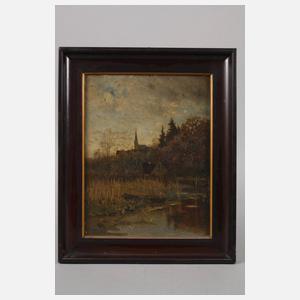 Conrad Eilers, Abend am Dorfteich