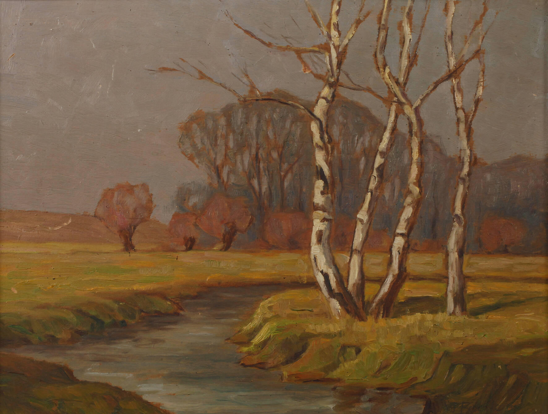 Wilhelm Facklam, "Wiesen im März"